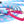 Pink locking carabiner on pink and blue leash for your dog. Safe leash for your unique, adventurous dog.